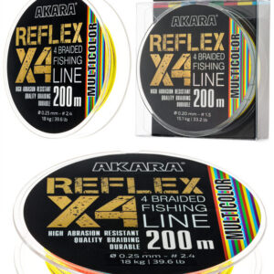 Pintas Valas Akara Reflex X4 Multicolor 200м 0.1mm 6.5kg