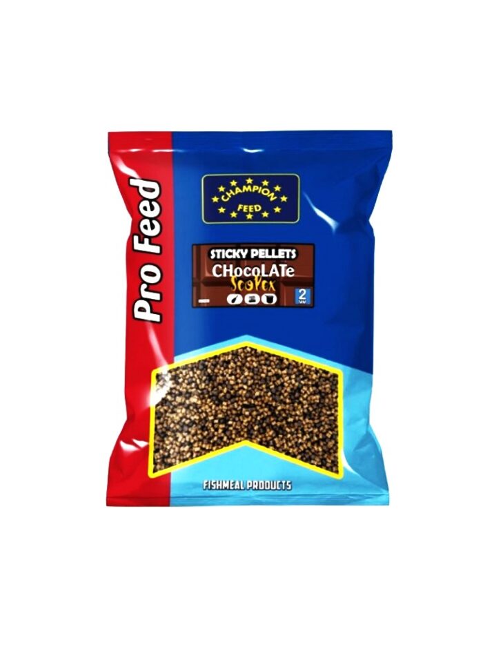 Peletės Champion Feed Sticky Pellets Chocolate Scopex 2mm 650g