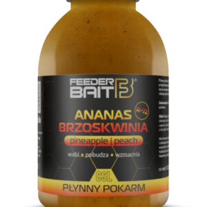 Skystas priedas jaukui Feeder Bait 250ml - Ananasas+Persikas